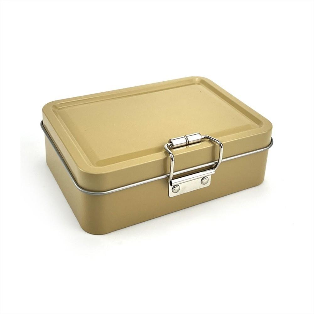 Solid Color Buckle Iron Box Metal Fishhook Organizer Case  Fishing Accessories