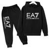 Kids Autumn Winter Hoodie Boy Girl 3-12Yrs Letter Print Clothing Casual Top+Trousers 2P Child Gift Brand Sports Coat Jogging Set