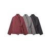 Giacca Invernale Casual da Donna in Cotone Stile Kimono Giapponese Colore Unito Allacciatura