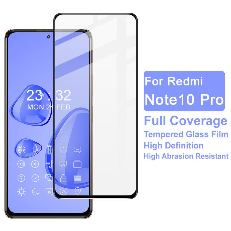 IMAK Pro+ Series Anti-Scratch Tempered Glass Complete Covering Screen Film for Xiaomi Redmi Note 10 Pro Max/Redmi Note 10 Pro