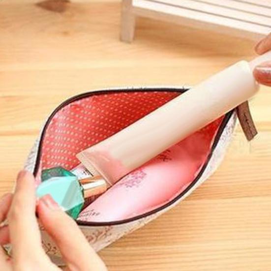 Přenosný barevný květinový vzor na zip Pouzdro na tužku sáček na tužky