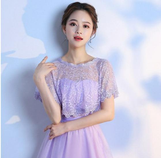 

Элегантная кружевная свадебная и вечерняя шаль для лета