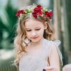 1PC Fairy Wreath Photography Props Headdress Bohemian Style Ribbon Headband Forest Series Headpiece Floral Wreath