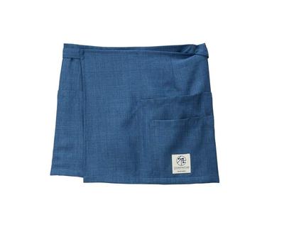 Kashy Kashima Heartgreen HAE013 Scandinavian Pattern Collection Waist Fjord Free Size Apron, Blue,
