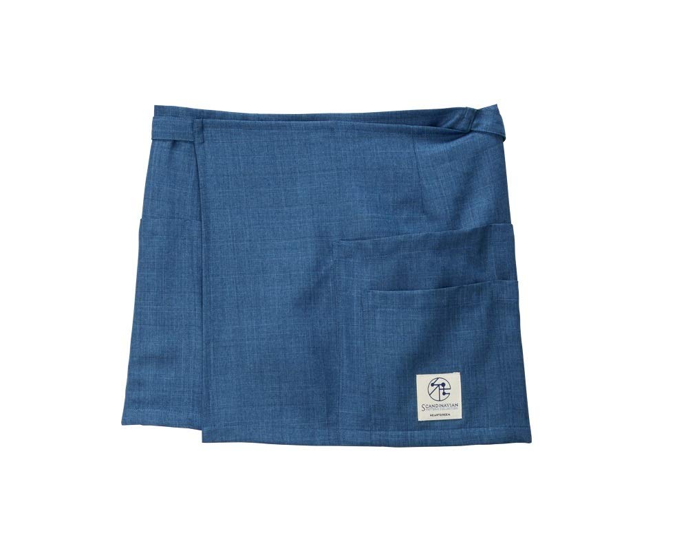 

KASHI KASHIMA HEARTGREEN HAE013 Коллекция скандинавских узоров Фартук на талии Фьордовый синий Свободный