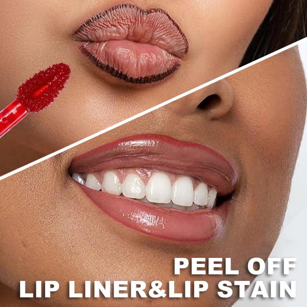 6 Farben Peel-Off-Maske Lipgloss Langanhaltende Lippentönung Peel-Off-Lippenfleck Lipliner