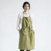 Sub-cotton and Linen Apron Plain Ceramic Art Simple Sleeveless Kitchen Home Anti-fouling Smock Embroidery