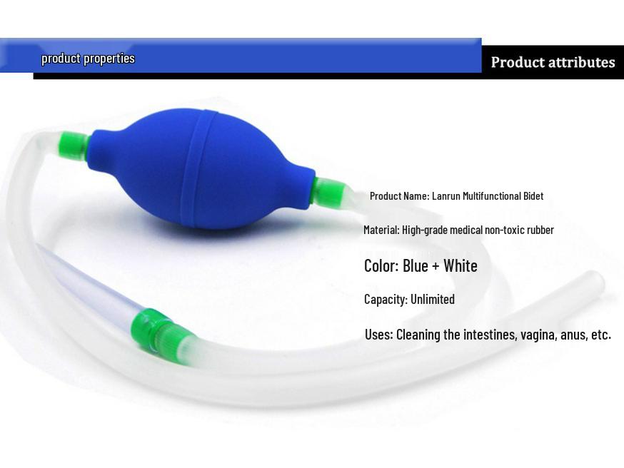 Ball Enema Irrigator Douche - Intimate SM Toys for Colon & Vaginal Cleansing