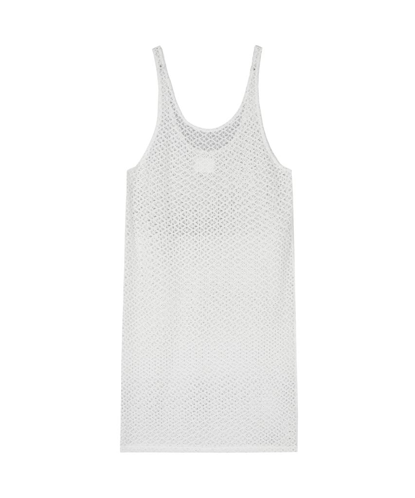 Guwolsibil Lace See-Through Long Dress White