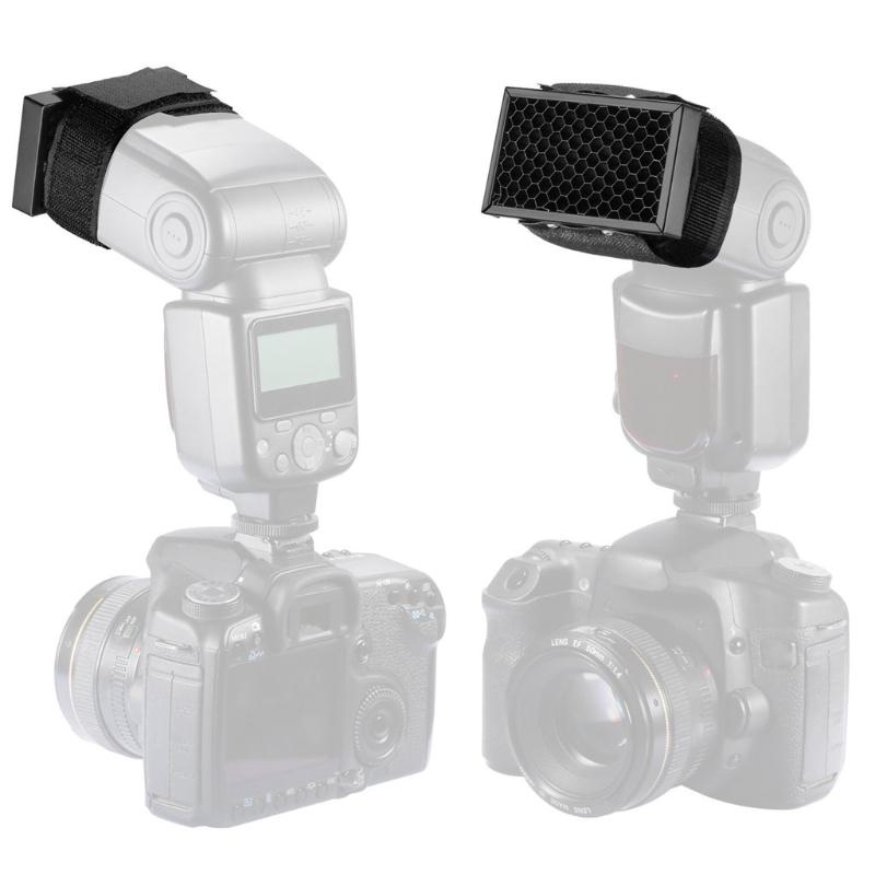 Black the Top Flash Honeycomb Hood Flash Diffuser for for Pentax Speedlite Photo Studio Accessories