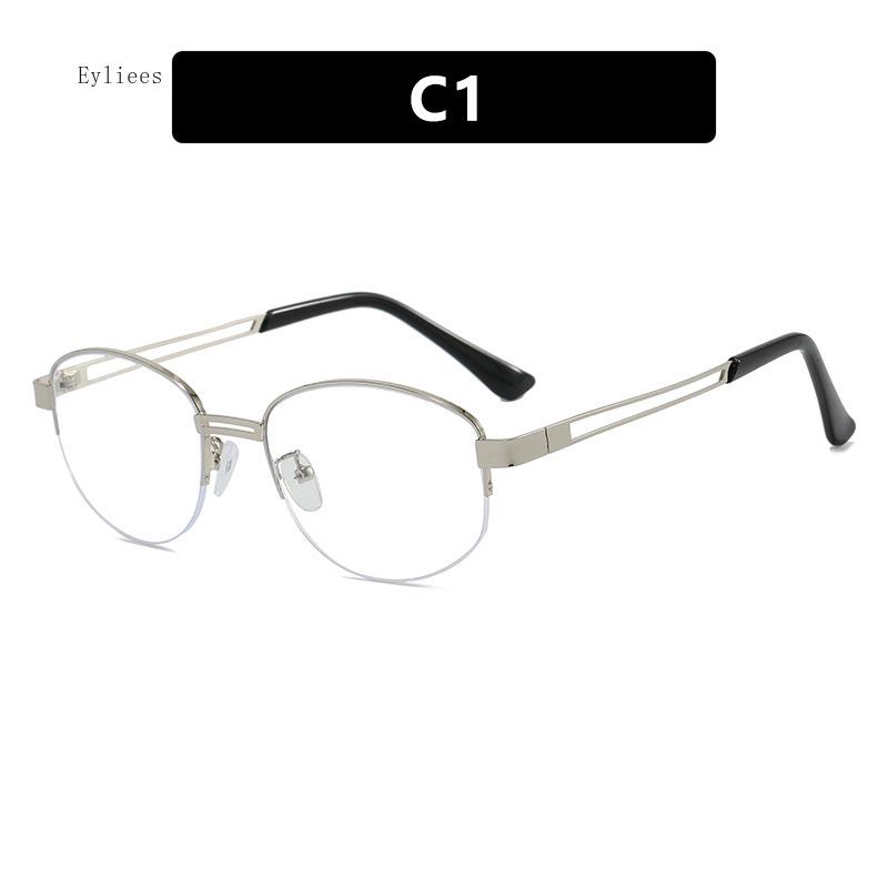 

Новые овальные очки с полуободковой оправой, блокирующие синий свет, женские мужские, блокирующие синий свет, для чтения, для работы за компьютером, оптические очки, очки