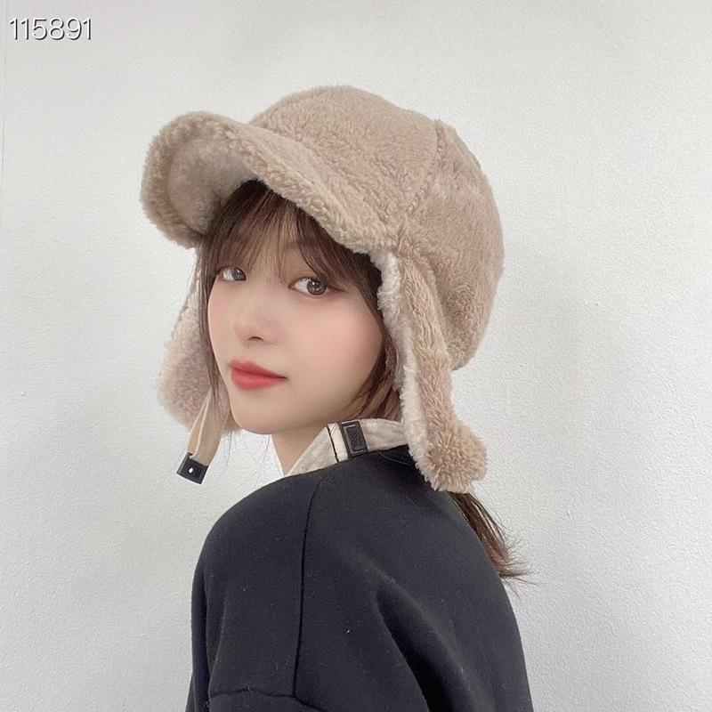 Bicycle Ear Protection and Windproof Lei Feng Hat Trendy Pilot Hat Men and Women Winter Korean Version Ins Thickened Warm Ski Hat