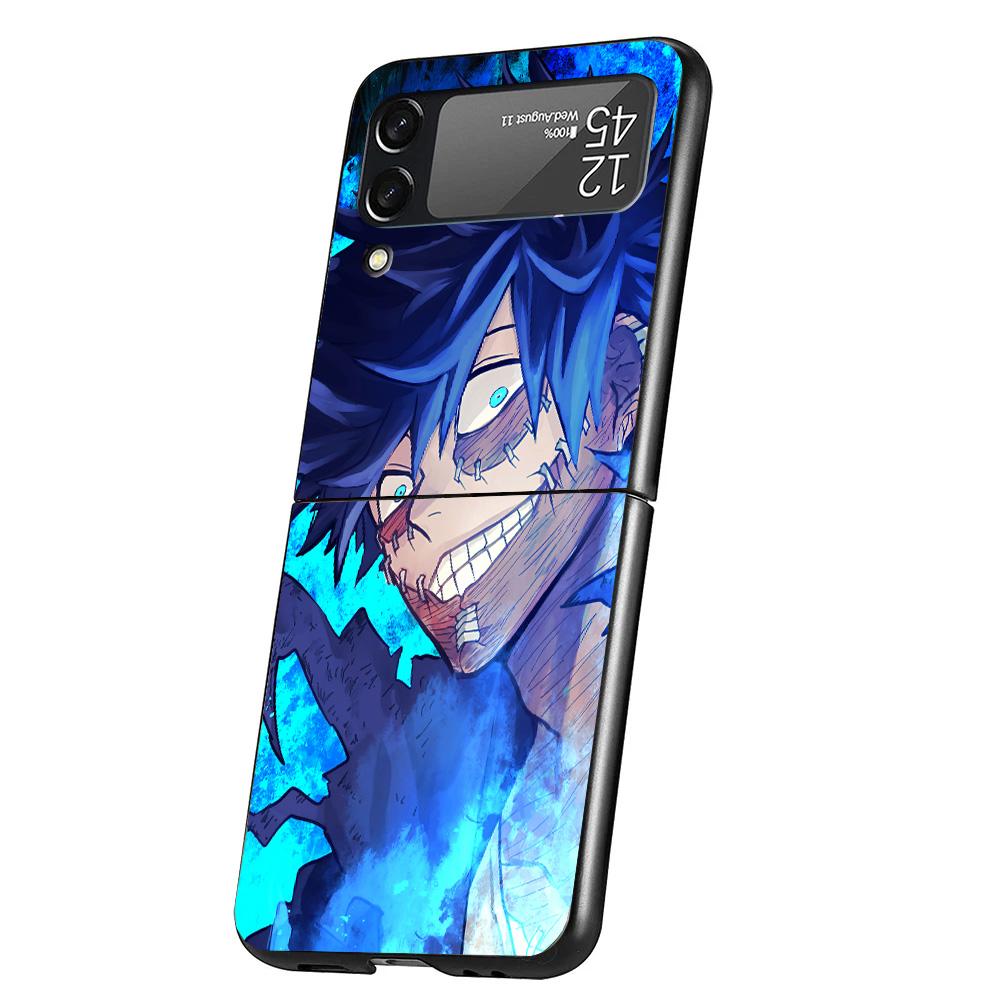 My Hero Dabi Bnha Case Phone Cover for Samsung Galaxy Z Flip 6 5 4 3 5G ZFlip6 ZFlip5 ZFlip4 ZFlip3 Black Hard Trend Fundas