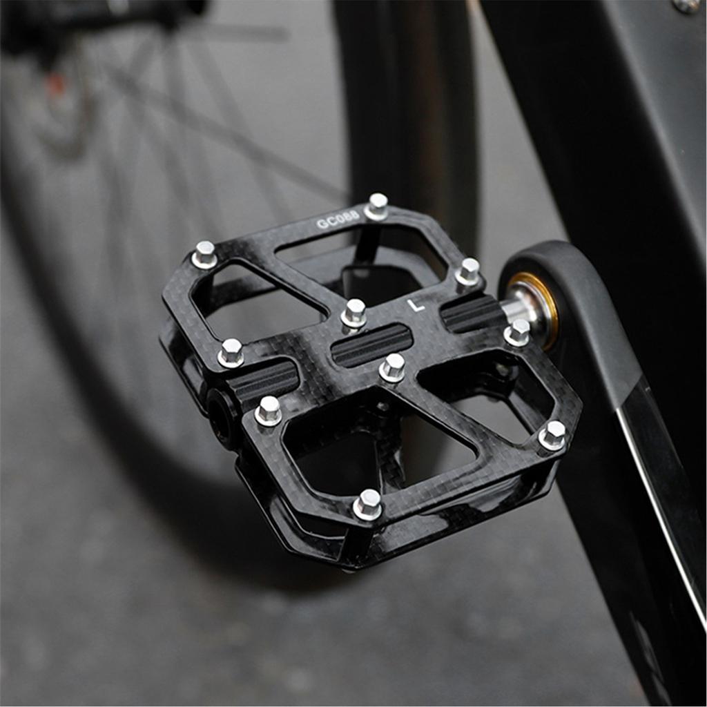 Pedal, 3 Bearing Anti Skid Mountain Bike Flat Pedal for All Terrain Riding