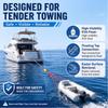 316 Stainless Steel Boat Tow Strap High Strength Polyester Boat Tow Rope Boat Towing Bridle  Boat