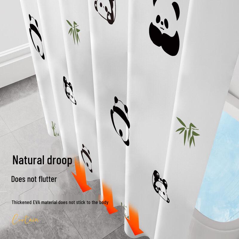LIEI Thickened PEVA Waterproof Shower Curtain