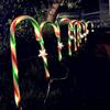 5 - In - 1 Red & Green Solar - Powered Candy Cane Lights With Snowflake Ornaments, Christmas Decor For Outdoor Yard P2G6