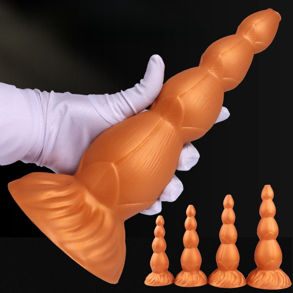 Silikon Extra Langer Analplug Dildo Sexspielzeug Masturbator für Männer und Frauen Strap-on Penis Realistischer Schwanz BDSM