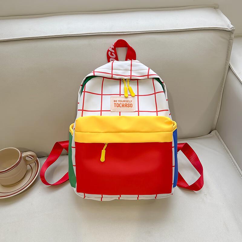 Lightweight Color-Block Canvas Backpack 20