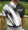 2026 Independent Station Summer Men's Casual Lapel POLO Shirt 3D Digital Printing Men's Outdoor POLO Shirt