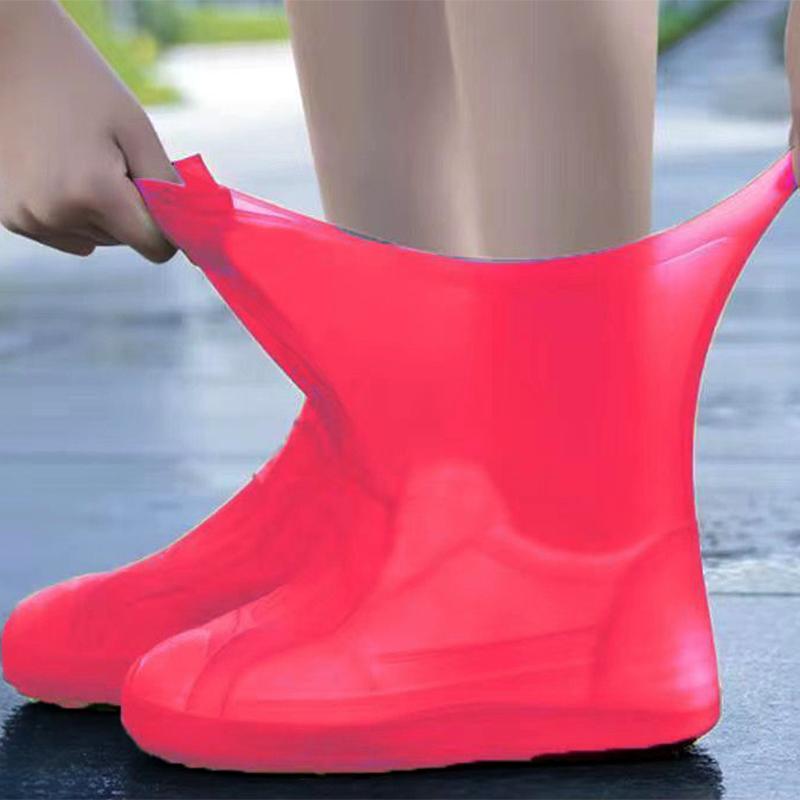 Portable Shoe Covers Wear Resistant Waterproof Outdoor Sports Rain Boot Anti Slip Reusable Non Slip Rain Commuting Shoe Covers M
