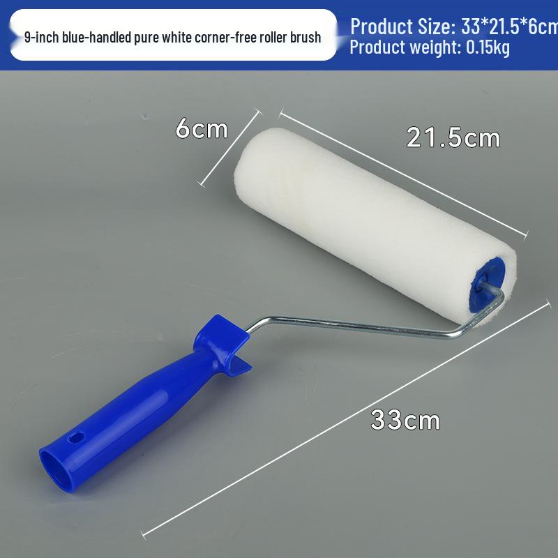 Pure White Seamless Fine Bristle Paint Roller Brush