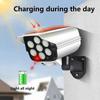 77 LED Outdoor Solar  Light Motion Sensor Solar Surveillance Lights Dummy Camera Wall Lamp  Garden
