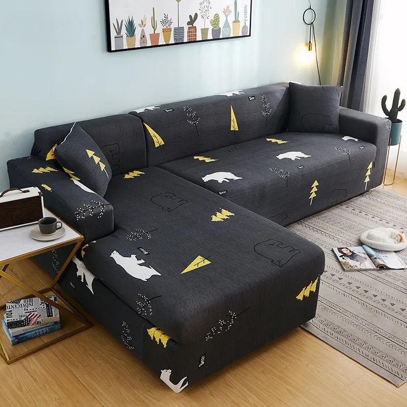 Armchair Anti-dust Furniture Protector Stretch Plaid Sofa Covers Fully-wrap Couch Chair Cover Elastic Sofa Cover for Living Room