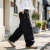 Herren Frühlings Herbst Locker Geschnittene Cargohosen mit Mehreren Taschen Gerades Bein Streetwear