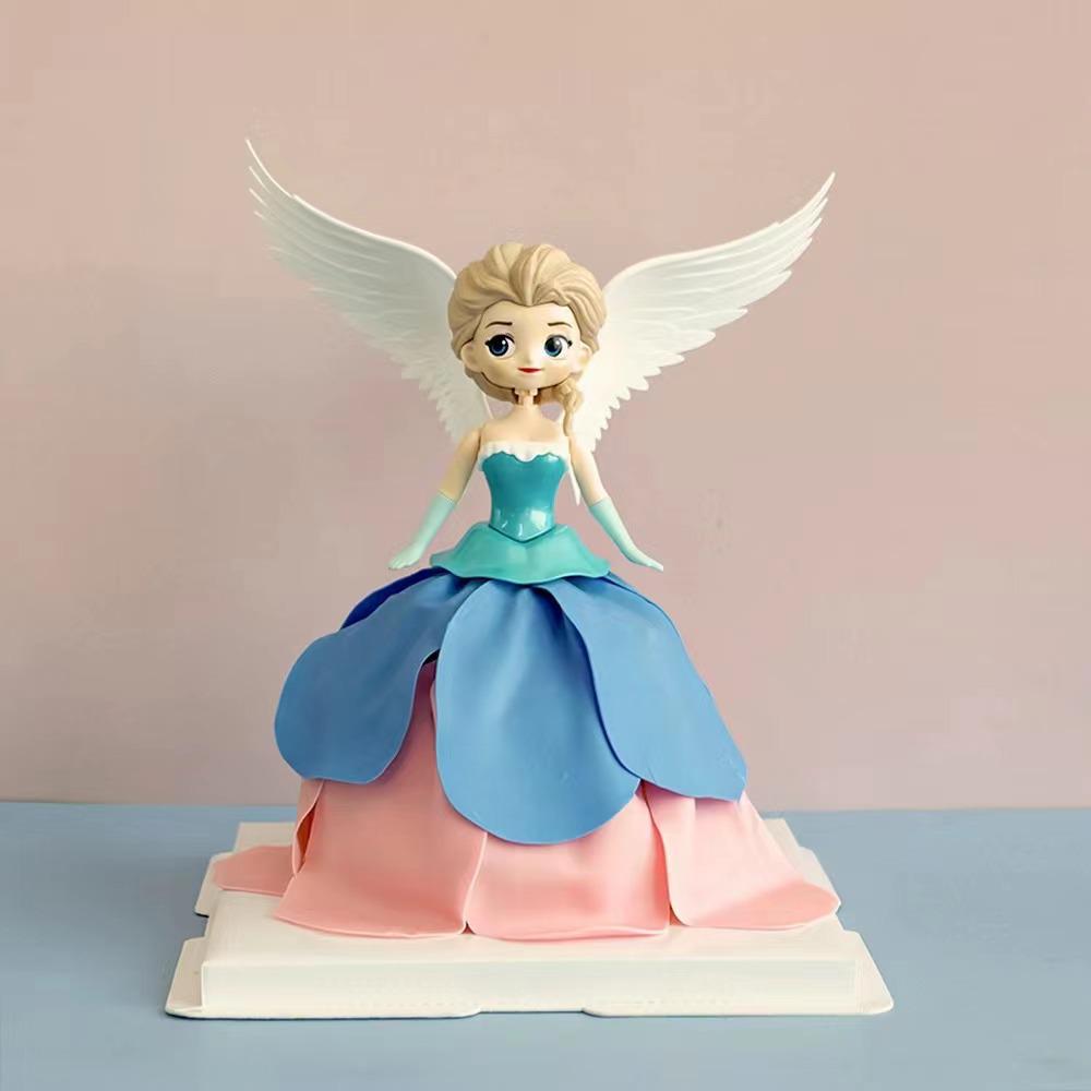Electric Rotating Light-Up Princess: Snow White, Elsa with Wings, Sophia & Cinderella