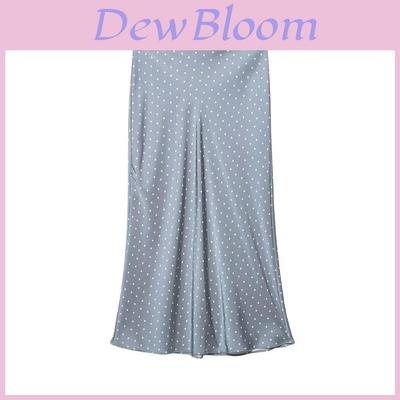 D Satin Midi Skirt With Wrinklefree Fabric For Casual Streetwear Women