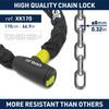 Urban XK170 Chain Motorcycle Padlock Bicycle Security Steel Motorcycle Scooter Bike Security Chain Padlock Anti-Theft Anti-Theft