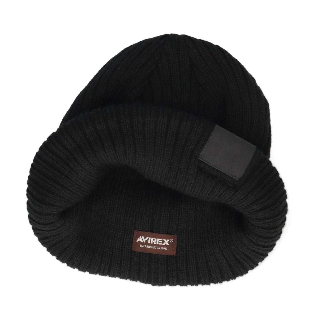 Avirex AX NAME LOGO KNIT CAP (2025FW Winter)