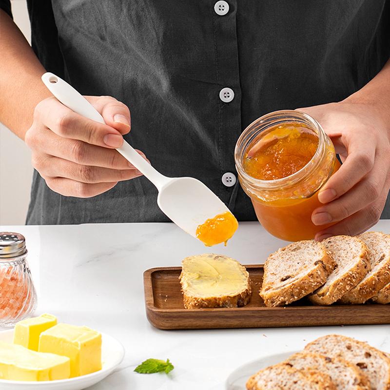 6pcs Food Grade Silicone Spatula Set Cream Mixing Spoon Cake Spatula Heat-Resistant For Cooking Mixing Baking Kitchen Tools