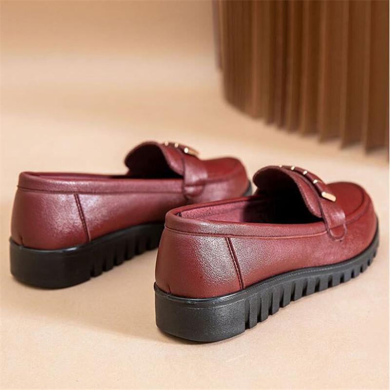 Echtes Leder Ballerinas für Damen Elegant Bequem Lässig Slipper Loafers Damen Mokassins Sneaker Ballerinas