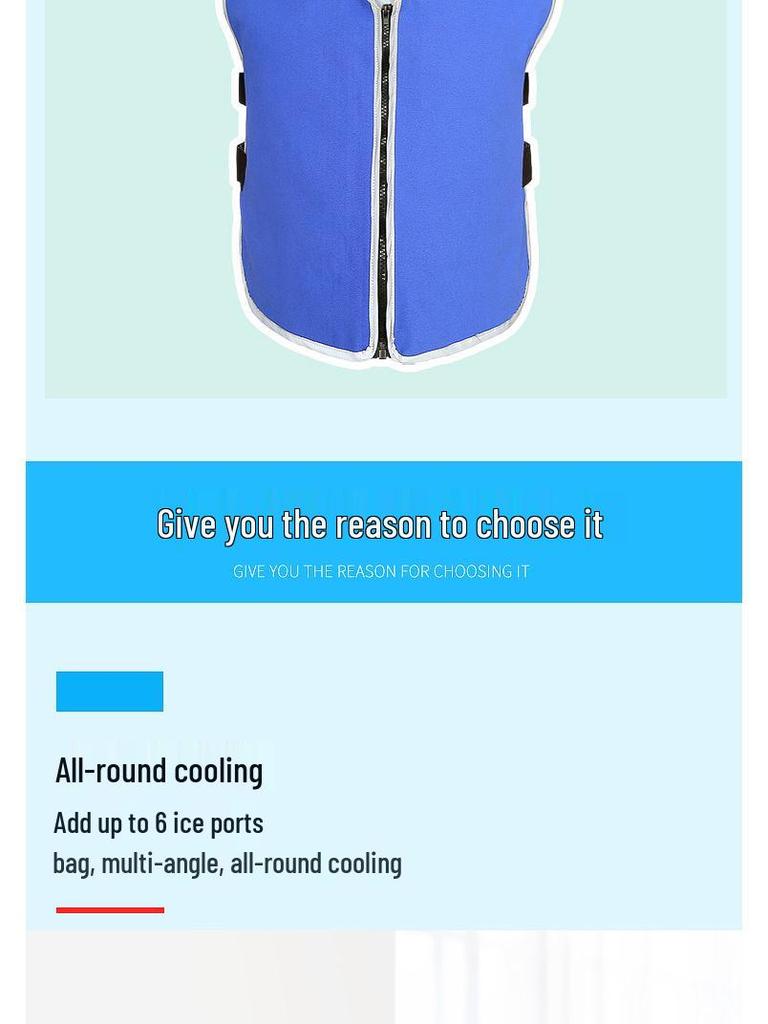 Kühlweste mit Eispack für Sommer-Hitzschlagprävention und Outdoor-Einsatz - Ideal für Baustellen mit hohen Temperaturen