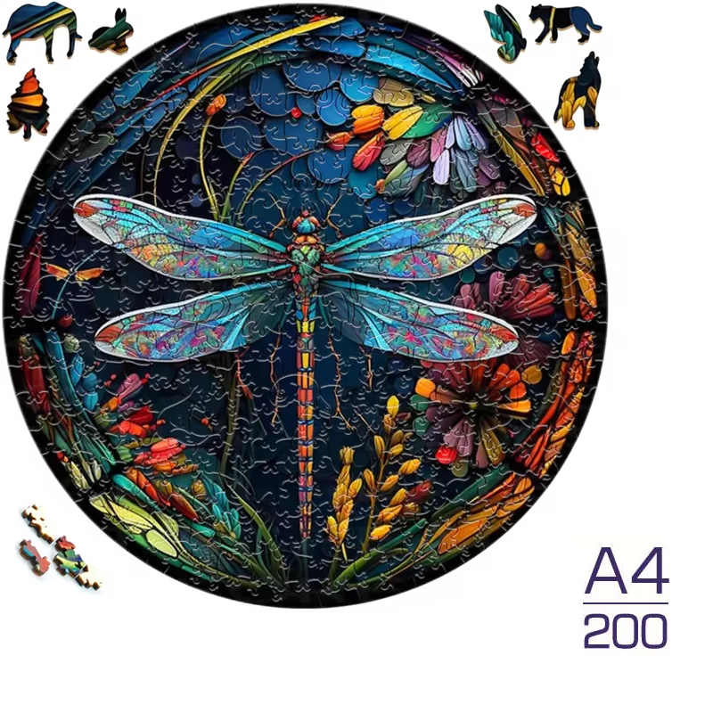 Panda A3 A4 A5 Wooden Puzzle For Adults Children Wood DIY Crafts Animal Shaped Holiday Gift Wooden Jigsaw Home Decoration