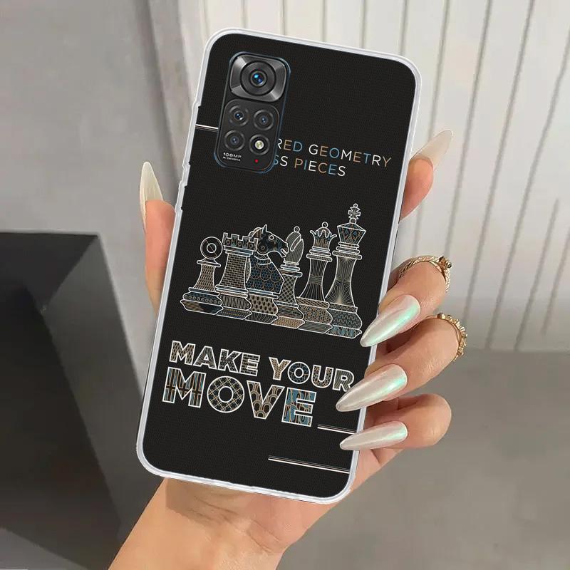 Competitive Chess Game Phone Case for Xiaomi Redmi Note Note 14 13 12S 12 11S 11 Pro Plus 11T 11E 10S 9 9S Soft Funda Print Shel