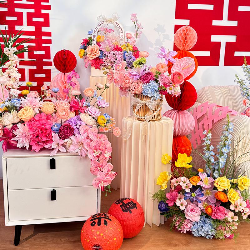 Monet Garden Style Floral Art for Romantic Wedding Decor