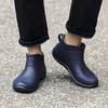 Fashion Men's Rain Shoes Waterproof Short Boots Trendy Fashionable Non-Slip Wear-Resistant Kitchen Work Outdoor Fishing Rubber Shoes