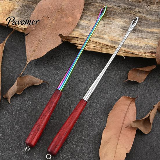 Fishing Gear Tool Stainless Steel Hook Remover Tool, 9 Inch Disgorger with Fish Detacher for Deep Throat Wooden Handle, Heavy-duty Quick Retractor