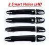 8Pcs Glossy Piano Black Car Door Handle Cover Trim For Mazda 2 Demio 3 5 Premacy
