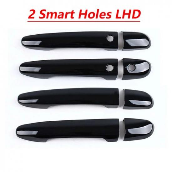 8Pcs Glossy Piano Black Car Door Handle Cover Trim For Mazda 2 Demio 3 5 Premacy