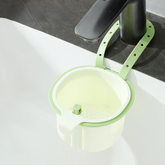 Yousheng Sink Filter, with Press-to-Dump Self-Cleaning Basket, Fast Draining Fine Mesh, Plastic Hanging Filter for
