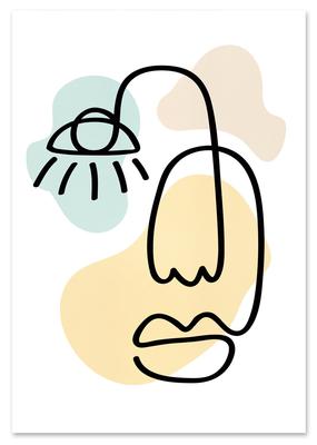 Poster Face Portrait Henri Matisse
