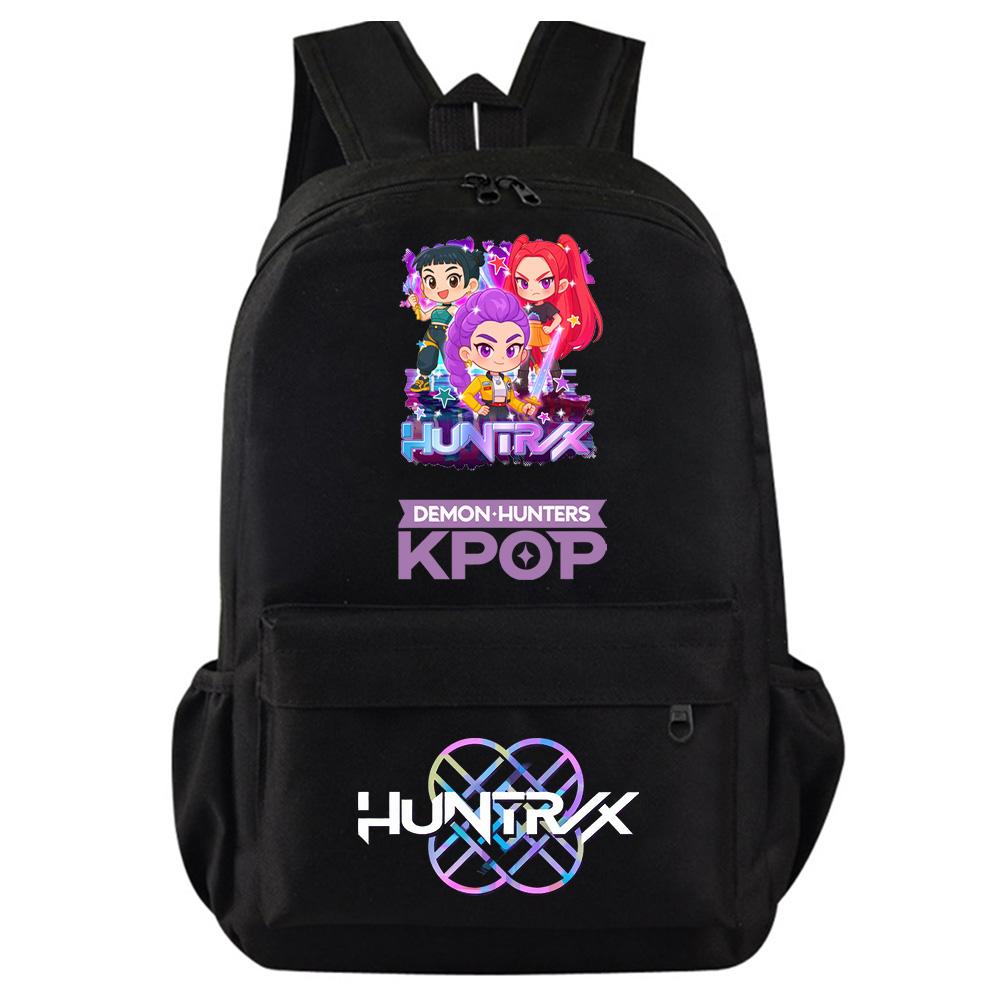 Kpop Dämonenjäger Bedruckter Rucksack für Teenager Studenten Mädchen Jungen Schultasche Schultasche Damen Große Kapazität Reisetasche Kindergeschenk Rucksack