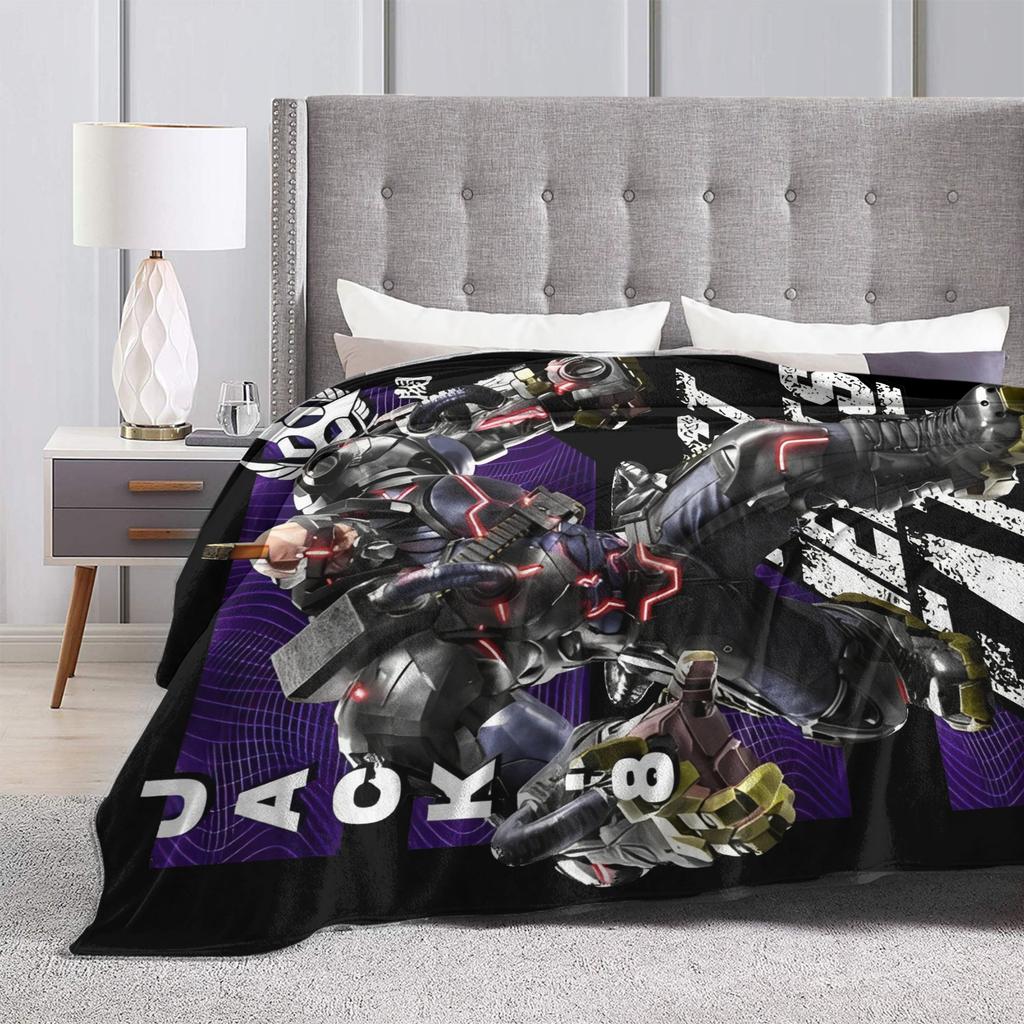 Tekken 8 Jack-8 Flannel Blankets Video Game Funny Throw Blanket for Sofa Bedding Lounge 150*125cm Rug Piece,