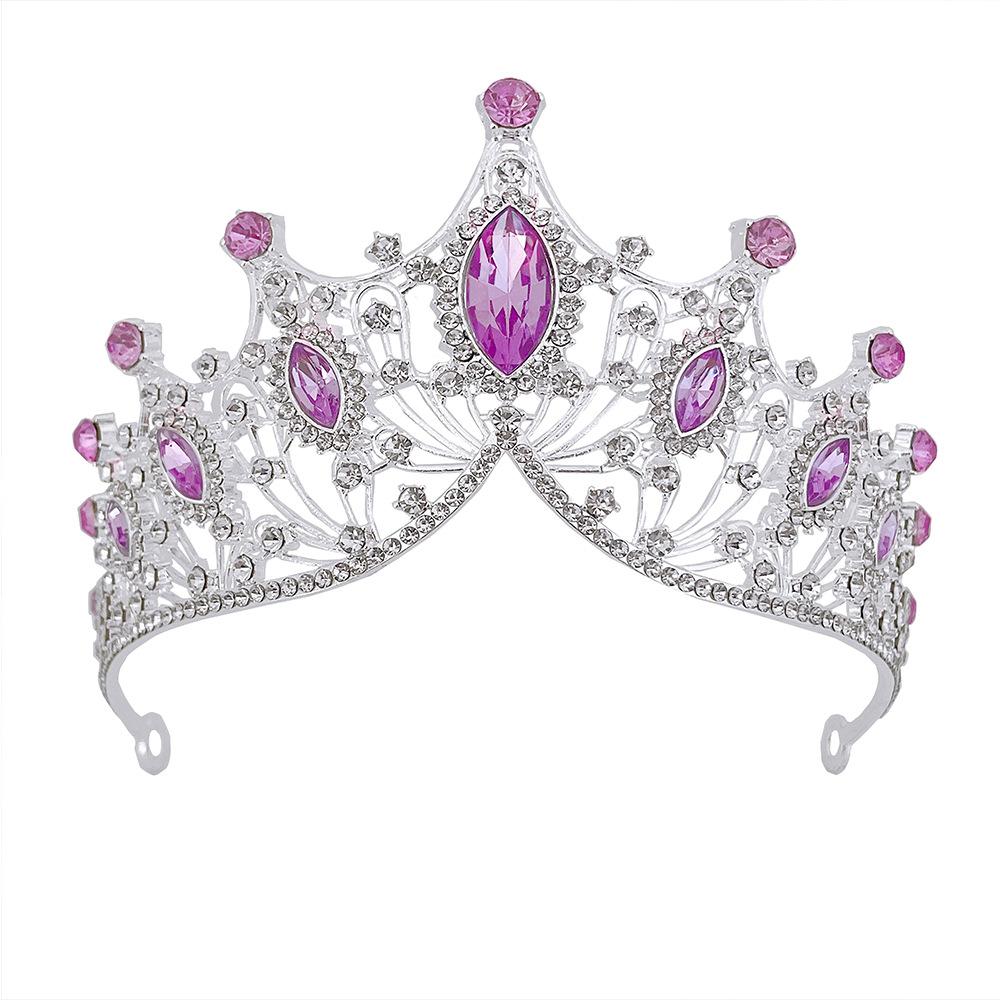 

Bridal Crown Headwear New Korean Style Crown Alloy Inlaid with Rhinestone Wedding Dress Accessories Hair Accessories Adult Gift Accessories