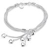 Braccialetti a Catena con Ciondolo Cuore e Nappa