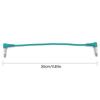 6Pcs Guitar Patch Cable Instrument Connector Right Angle Guitar Pedal Cable Effect Cable Low Noise Shielded Cable Leads